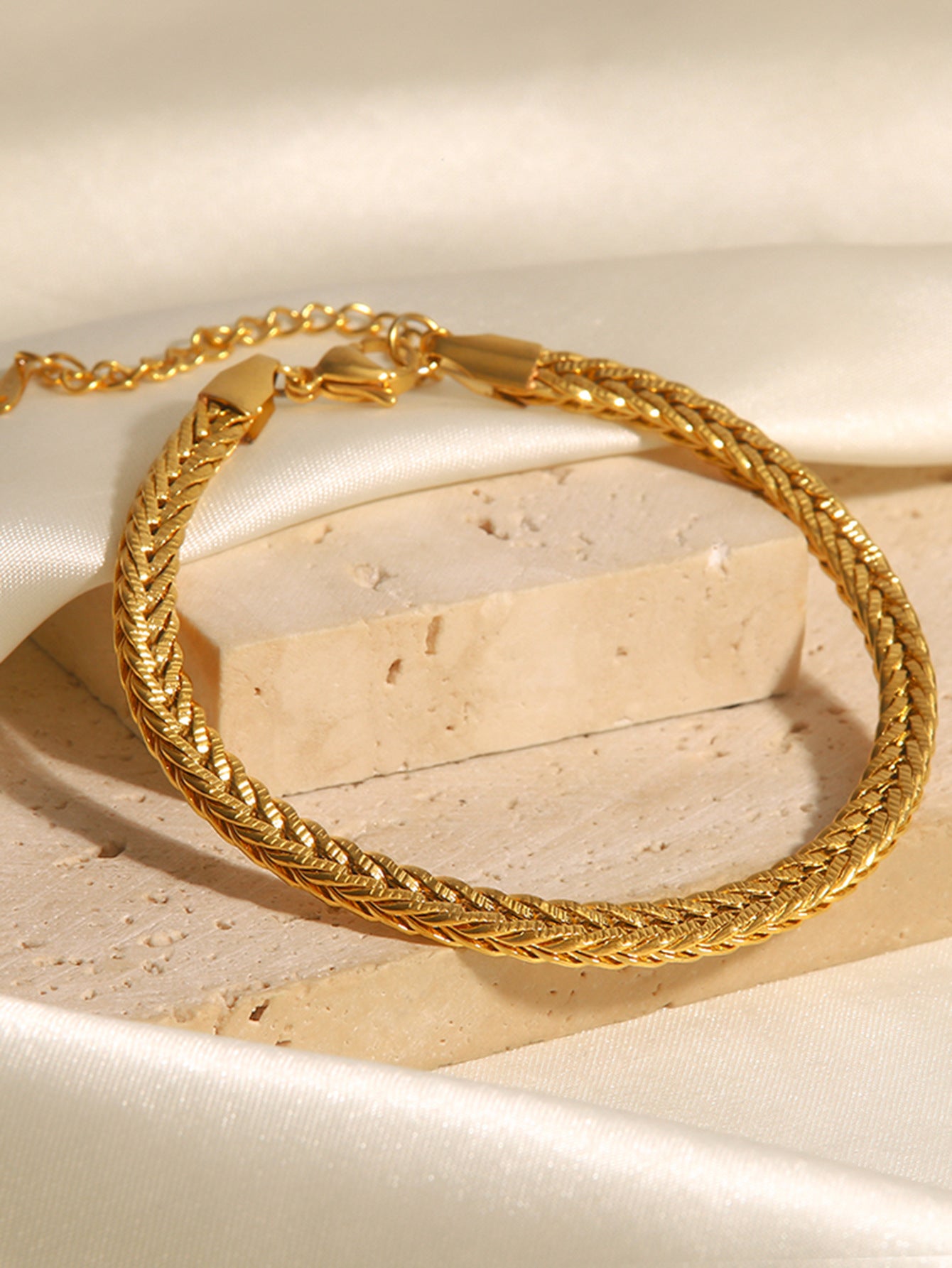 Light Stainless Steel Plated Bracelet