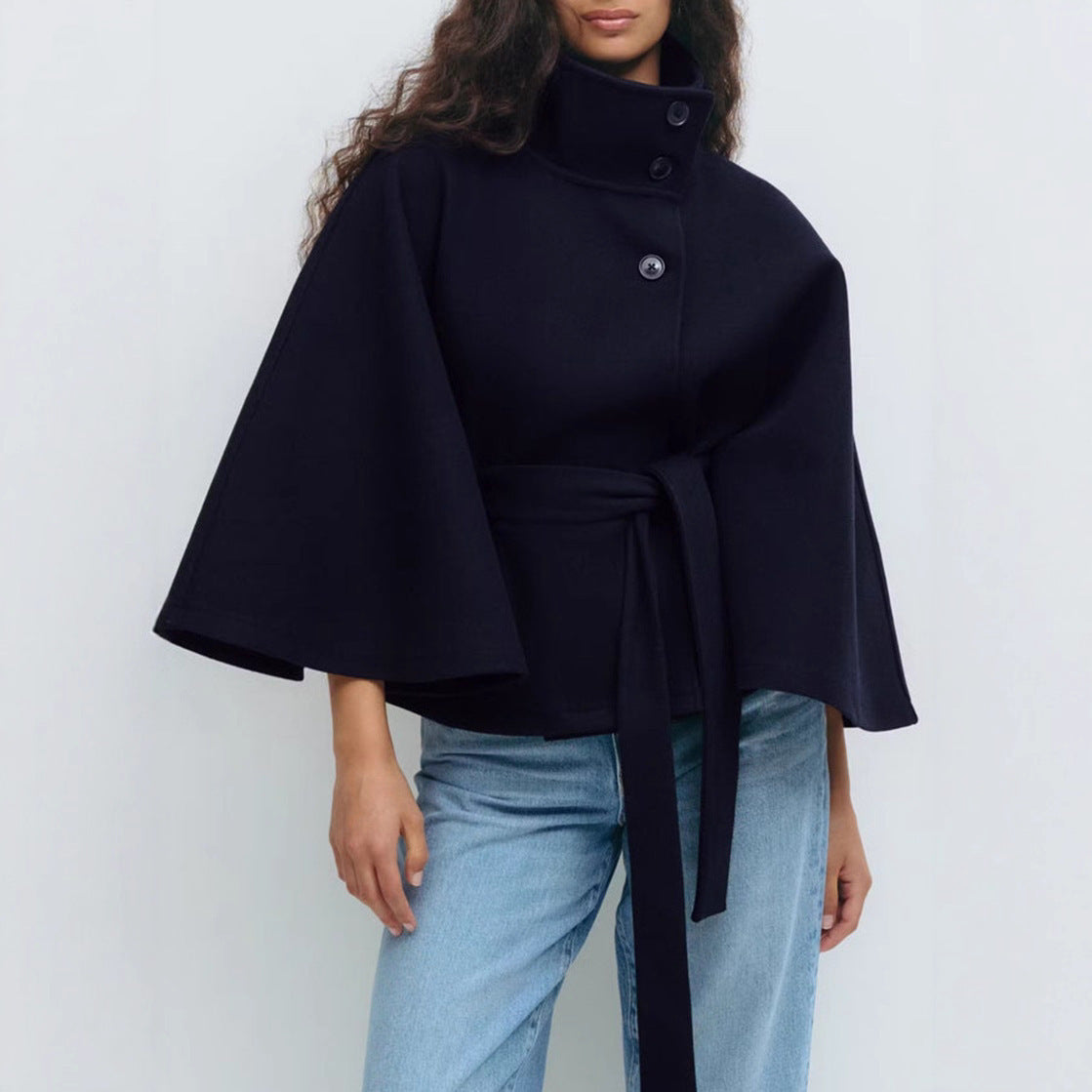 Belt cape jacket