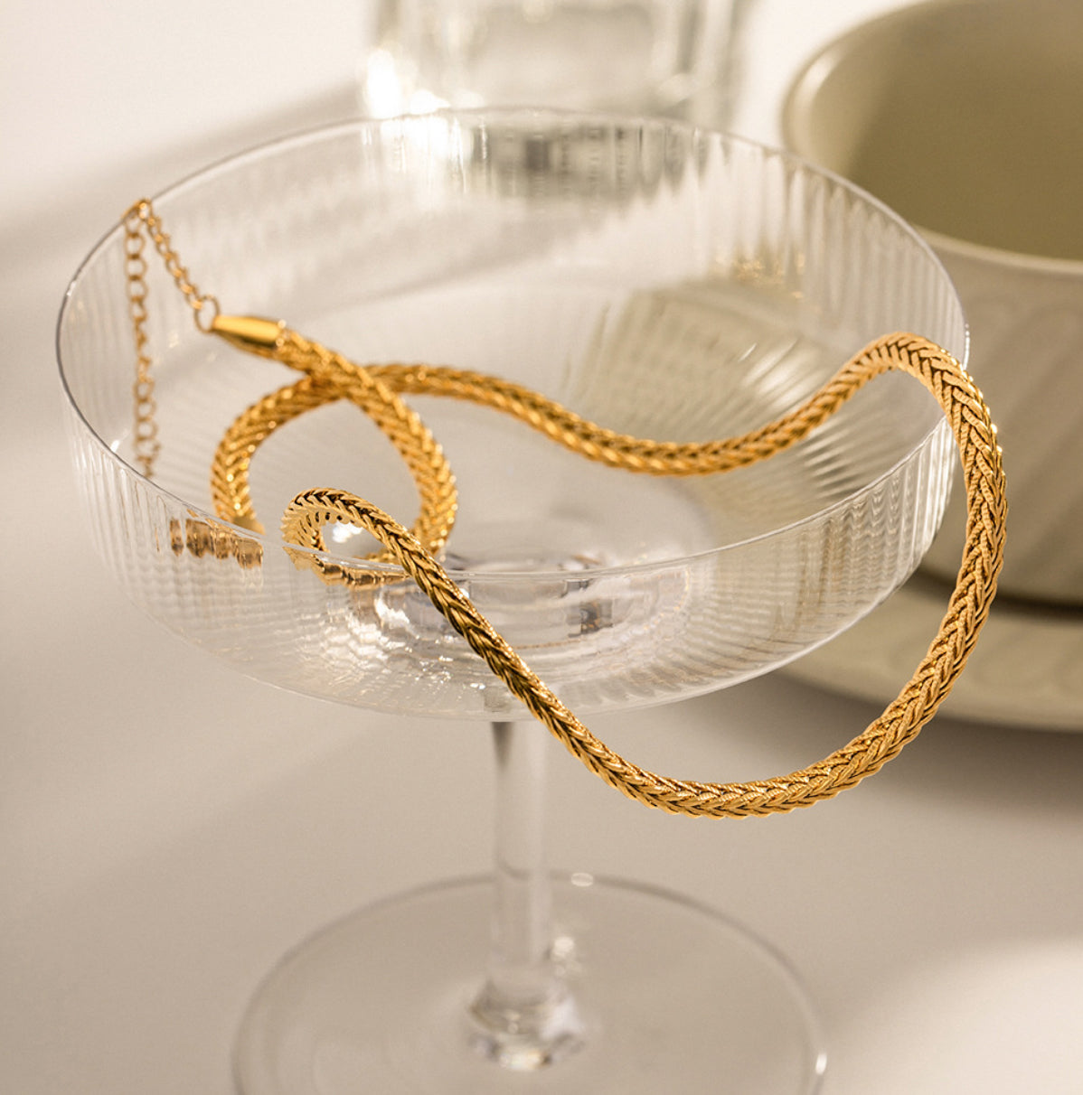 Light Stainless Steel Plated Bracelet