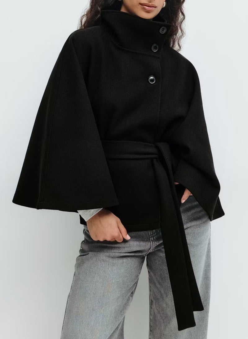 Belt cape jacket