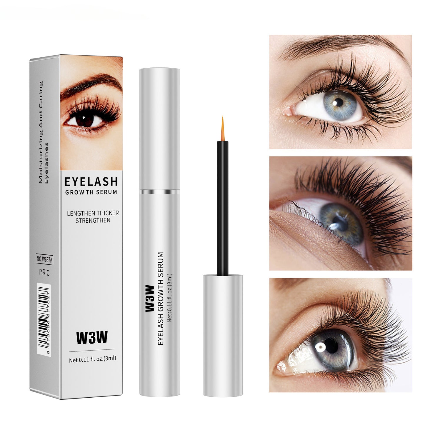 EyeLash Growth Serum Advanced Formula To Boost Longer, Fuller & Thicker Eyelashes. 3mL Tube