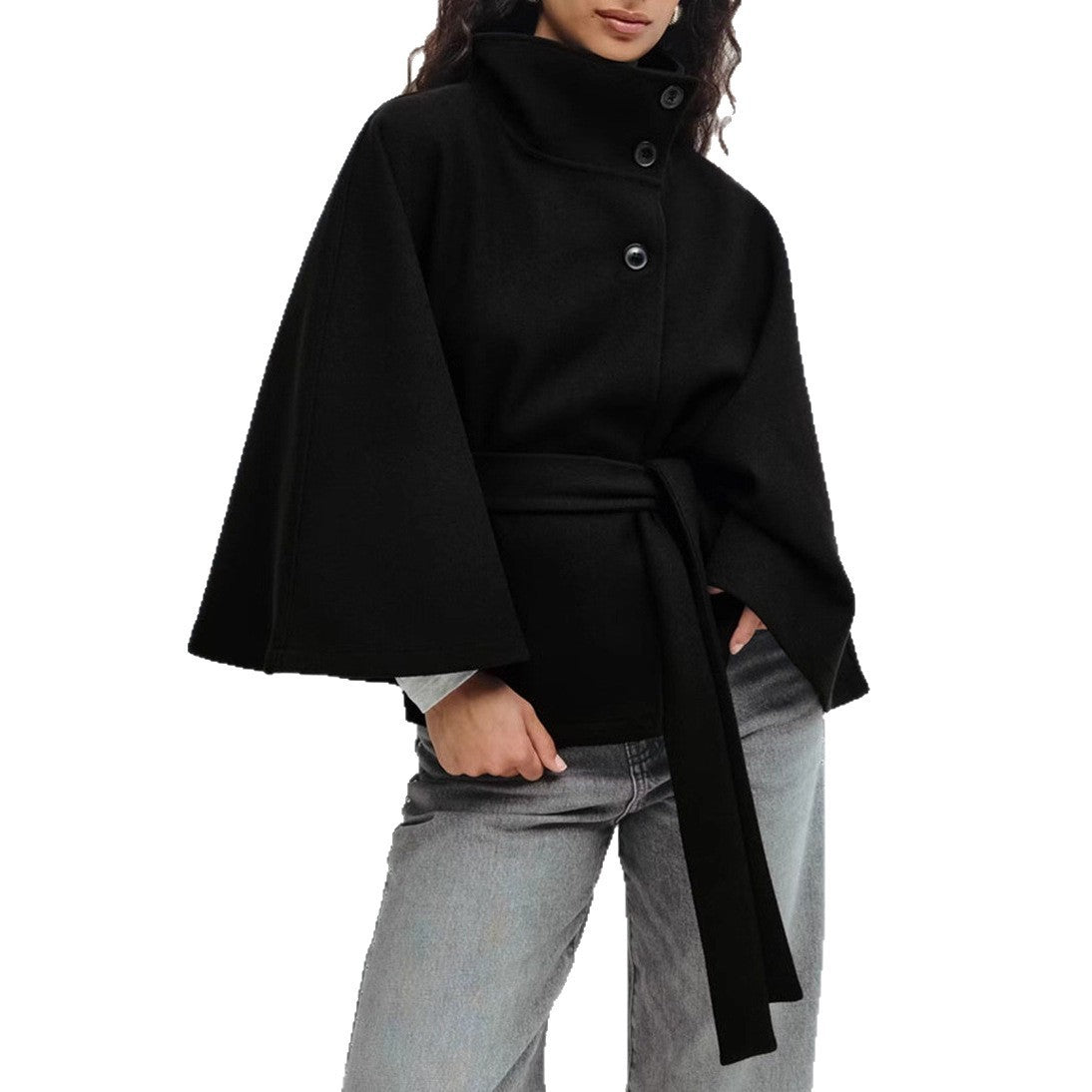 Belt cape jacket